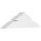 Ekena Millwork Richland Architectural Grade PVC Gable Bracket, 48"W x 14"H x 6"D x 6"F, 7/12 Pitch GBP048X14X0606RIC00 - alternate 1